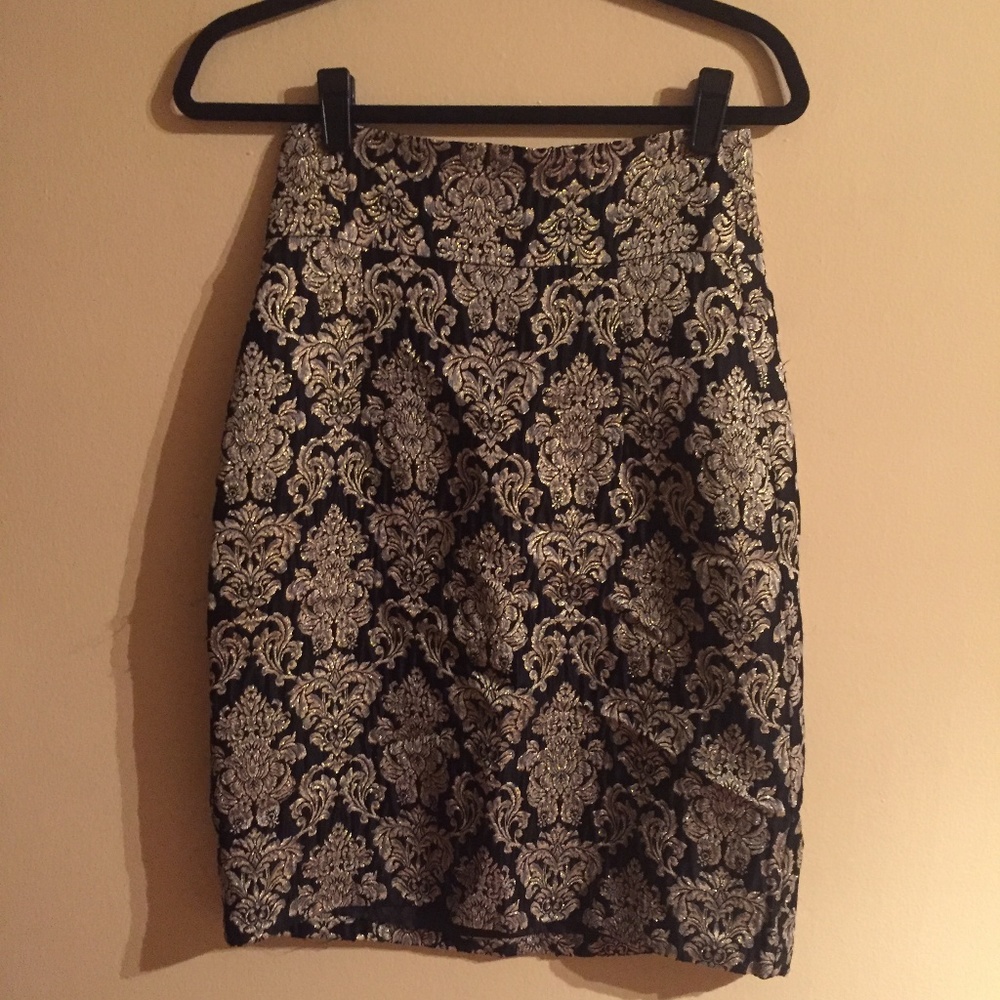 Embroidered Cocktail Skirt